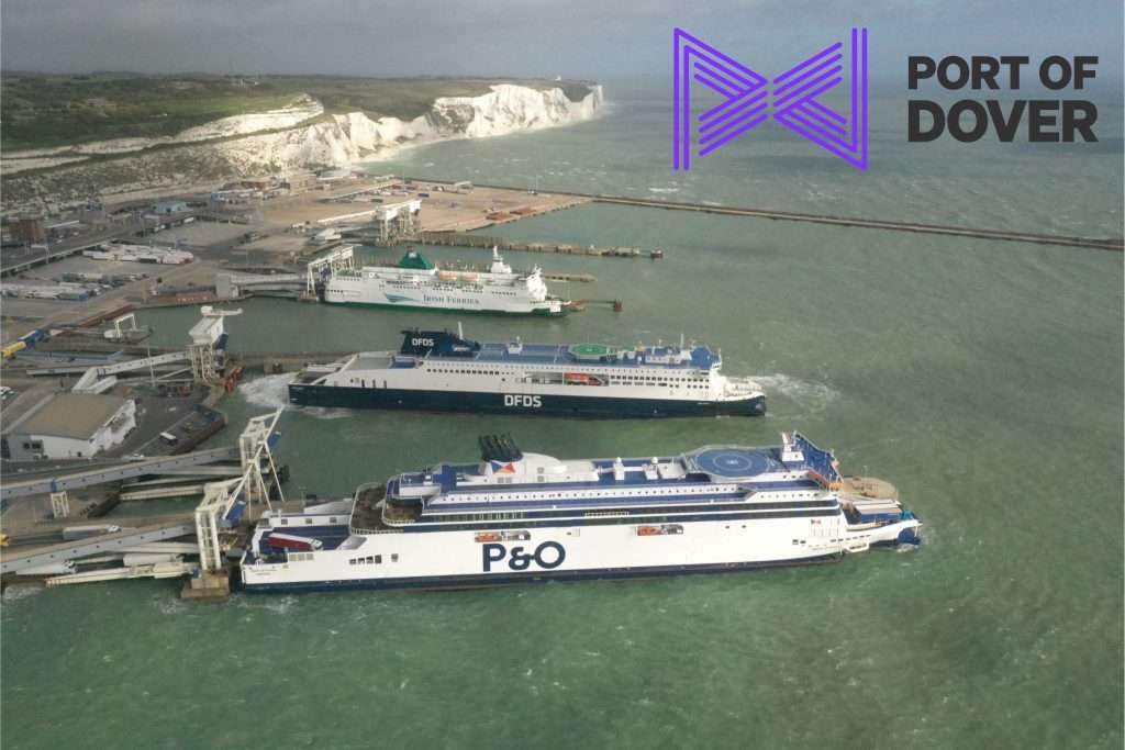 Aerial view of the Port of Dover